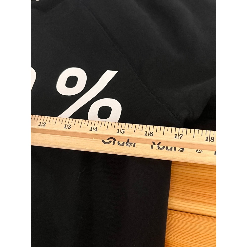 Everlane 100% Human Black Crew Neck Sweatshirt XS Extra Small Cotton - Picture 3 of 5